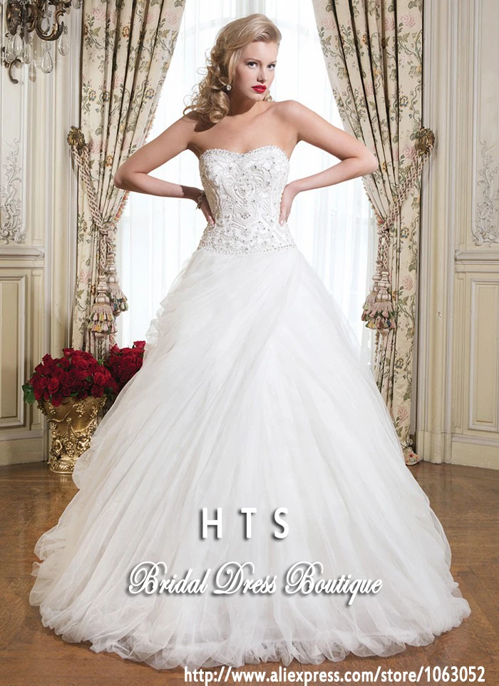 HTS348 Luxury design beaded corset free shipping ruffles organza chapel train a line wedding dress bridal 2015 |