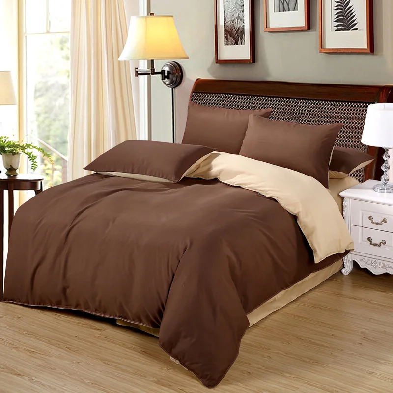Pure Color Bedding Set Kids Child Bedlinen 1.5m 1.8m 2m 2.2m Bed Flat Sheet Queen Twin Double Single Size Duvet Cover Bedclothes | Дом и сад
