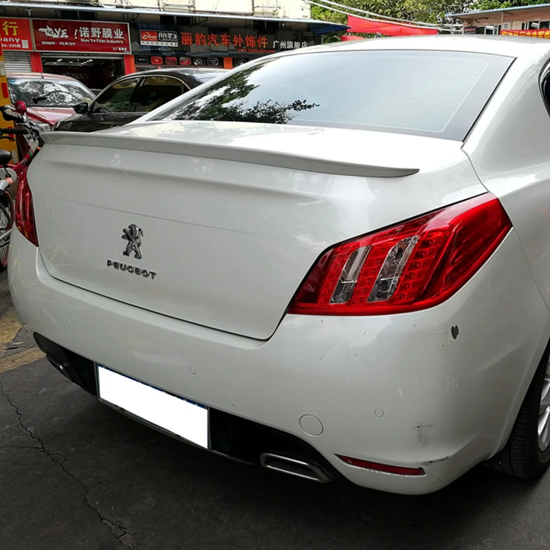 Для Peugeot 508 спойлер 2014 2018 высокое качество абс материал Автомобильный задний