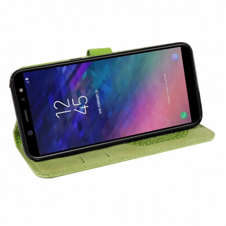 Чехол книжка для Samsung Galaxy J6 Prime J4 Plus J3 2018 A50 A60 A70 A6 A7 A8 J730 J530 J330 A320 A520 кошелек с