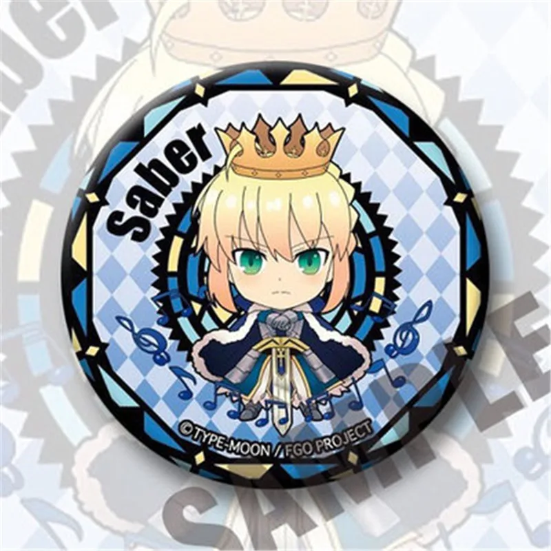 Аниме мультфильм Fate Grand Order FGO Gilgamesh Nero Shuten douji Jeanne d'Arc значок брошь на Хэллоуин для