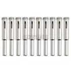 Сверла с алмазным покрытием, корончатые биты для отверстий по стеклу, плитки, керамике, мрамору, 10 шт., 5 мм, 6 мм, 8 мм, 10 мм, 12 мм