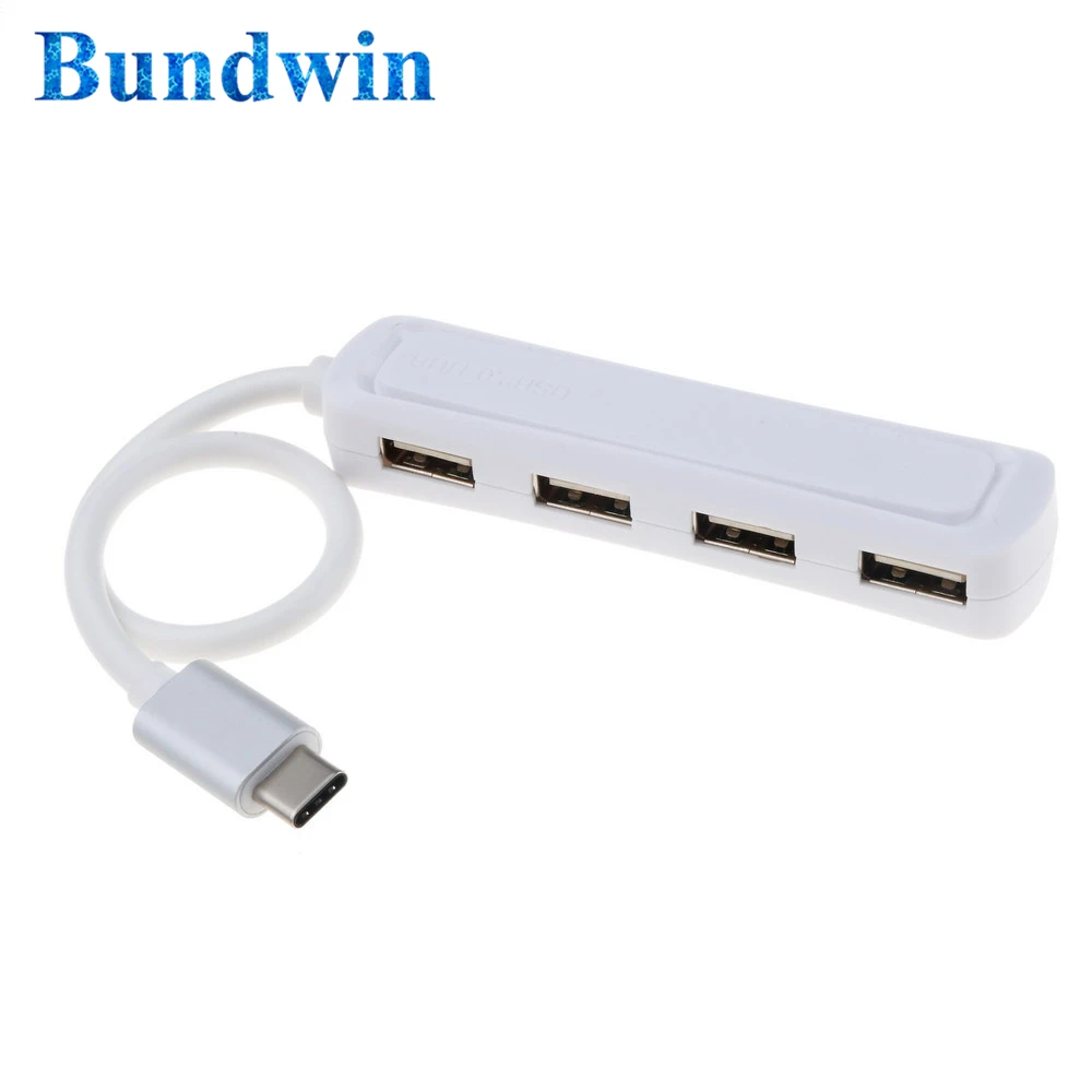 Bundwin Type c 4 портовый концентратор USB 3 1 к разъему разделитель адаптер для телефона