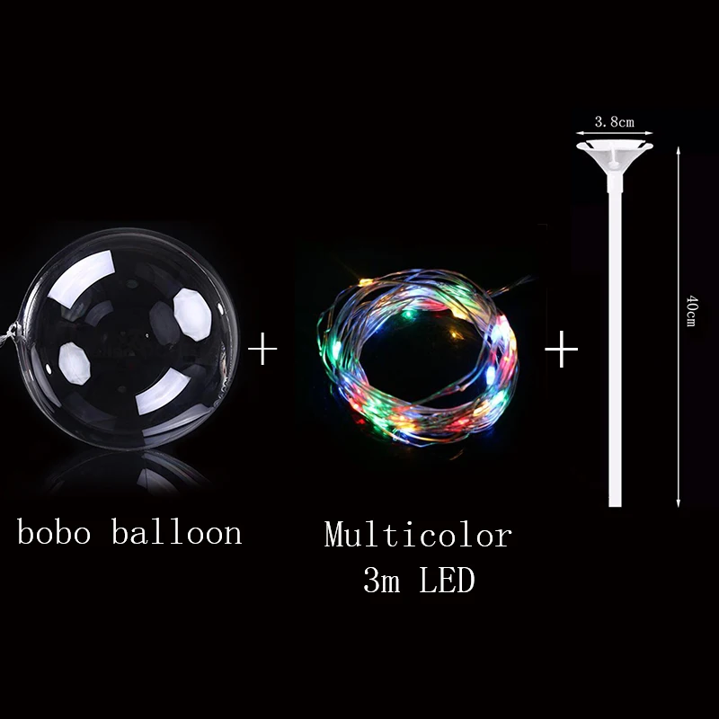 1 комплект покрытый 18/24/36 дюймов с блестящими светодиодами balloontransparent с украшением в виде кристаллов пузырь воздушные шары с гелием для День рождения круглые шарики Свадебный декор - Цвет: Transparent