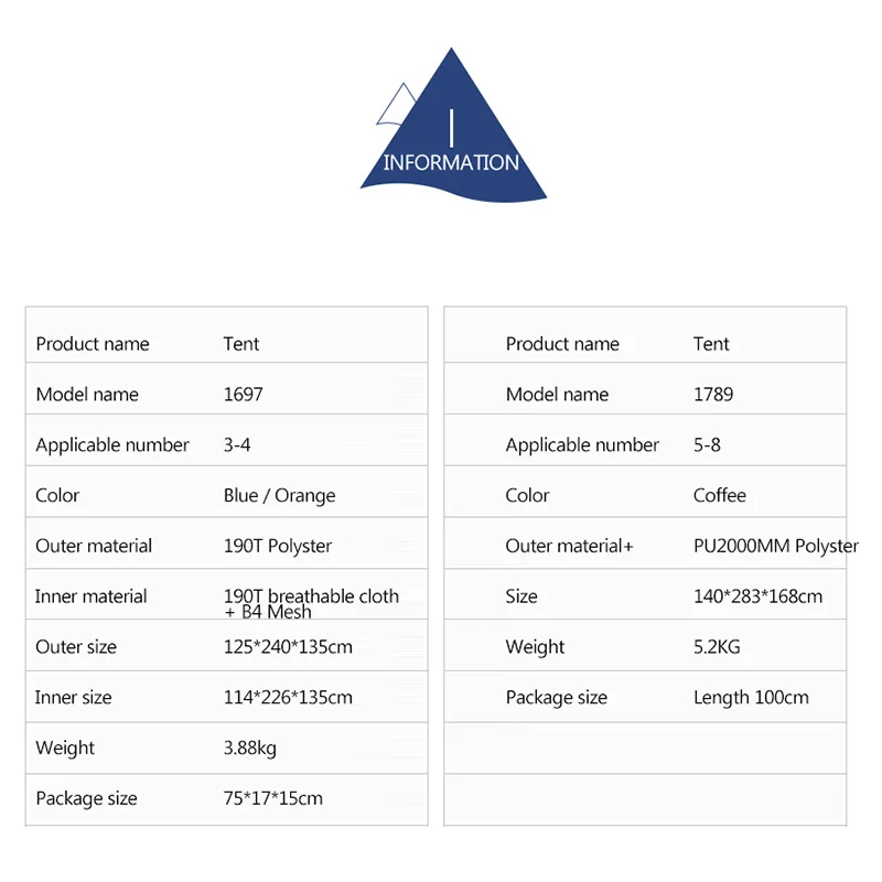 

Hewolf 2 in 1 Automatic Camping Tents Waterproof Sun Family Self-driving Outdoor Travel Hiking Beach Teepee for 3-4/5-8 Person