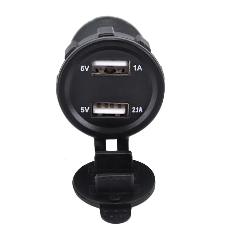 Супер Мини Автомобильное зарядное устройство с двумя USB портами электронное для