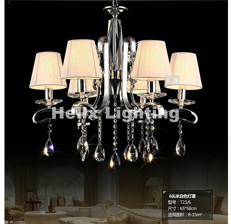 Новая современная роскошная винтажная хрустальная люстра E14 AC светодиодная