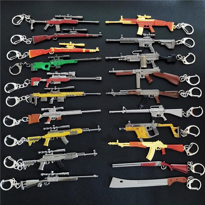 Игра PLAYERUNKNOWN'S BATTLEGROUNDS Косплей Костюм брелок akm 98k модель оружия брелок PUBG Pan шлем для веера подарок