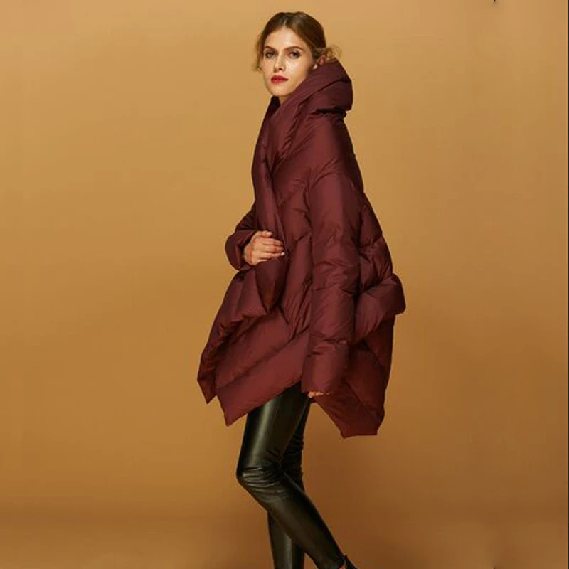 Зимнее пальто для женщин 2018 Новая модная зимняя куртка на белом утином пуху
