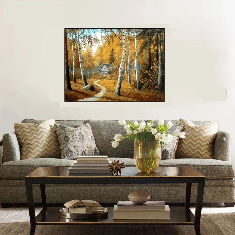 PHKV новые картины интерьерные на холст своими руками Ручная роспись современный