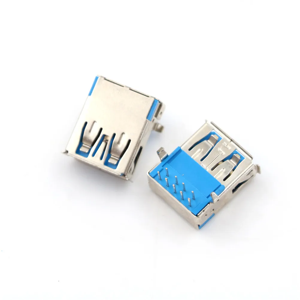 5 Pcs USB 3.0 Type DIP A Female Right Angle 9 Pin Socket Connector 90 degrees | Обустройство дома