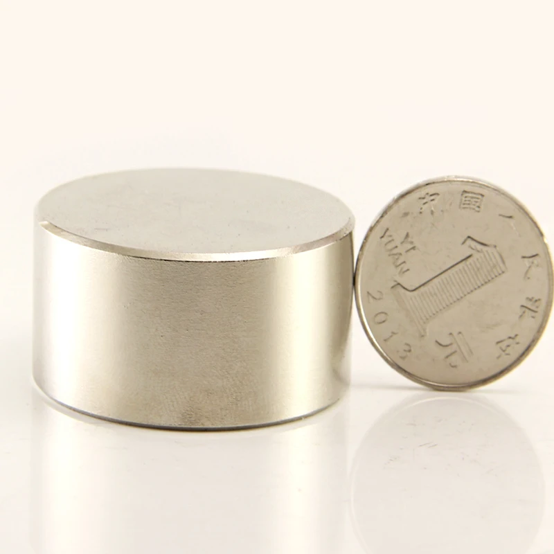 Неодимовый магнит NdFeB N52 супермощный дисковый 40 х20 мм 2 шт.|neodymium magnet 40x20|magnets 40x20magnets