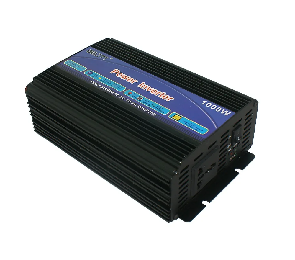 Бесплатная доставка инвертор 1000 Вт с DC12V на AC220 в улучшенный синусоидальный