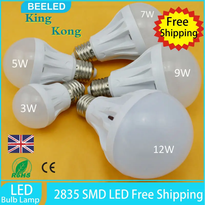 Упаковка из 10 шт. светодиодный лампы lamp3W 5 Вт 7 9 12 220V дома светильник ing лампа