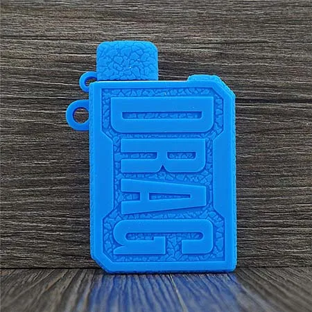 Blue Текстурный чехол для Voopoo drag nano pod kit электронная сигарета силиконовый чехол рукав обертывание шеллак гель - Цвет: Blue