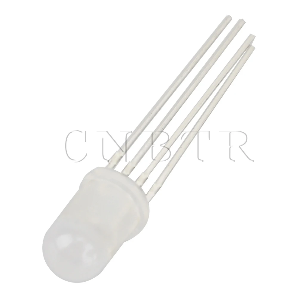 CNBTR набор круглый 5 мм 4-контактный F5 диффузный объектив общий анод трехцветные RGB