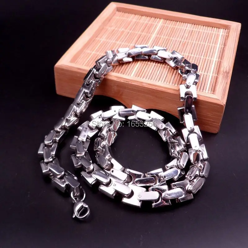 Цепочка Из Нержавеющей Стали 316L шириной 9 мм 8 40 дюймов|necklace and bracelet|necklace cordsbracelet