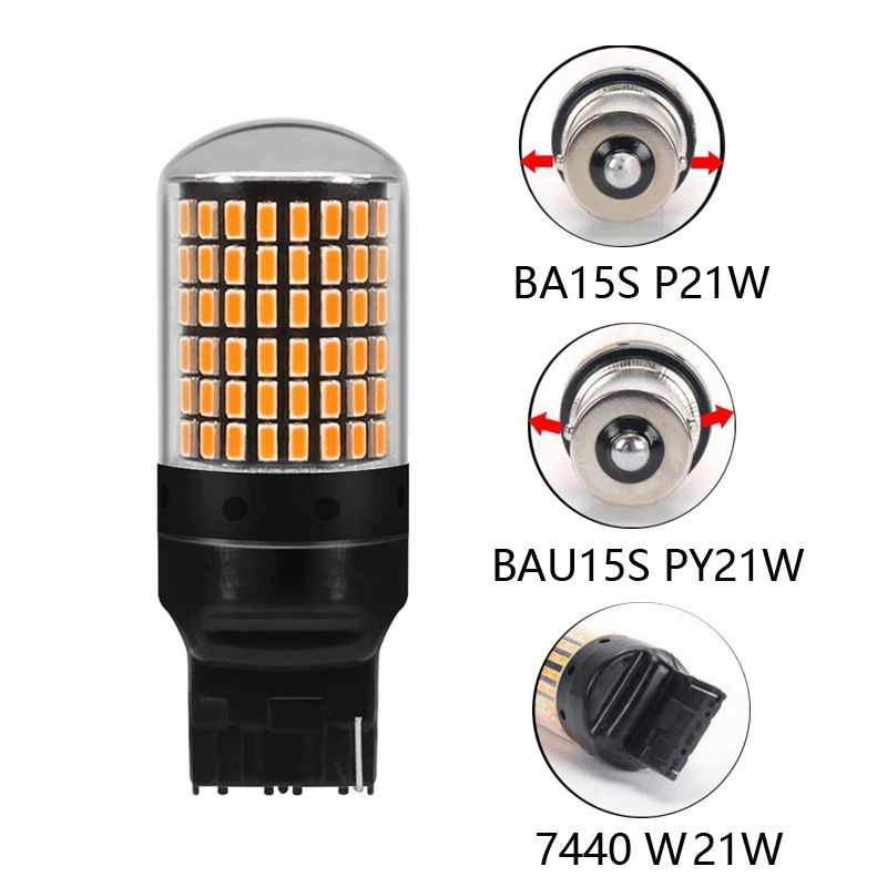 1156 BA15S T20 7440 P21W W21W светодиодный Canbus лампы нет Hyper Flash огни парковочная Лампа Стоп
