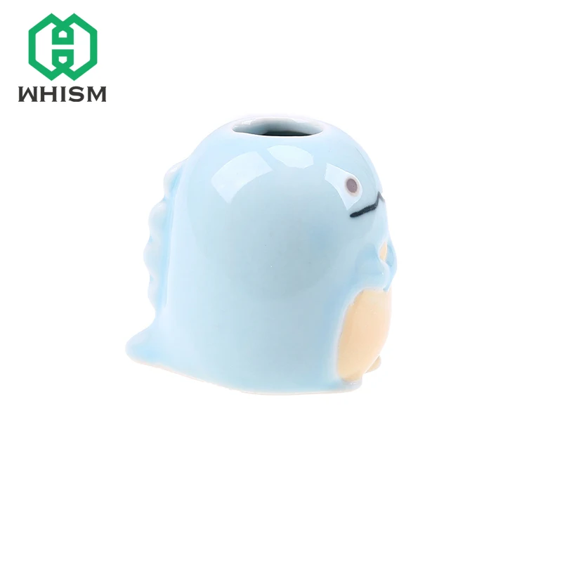WHISM Очаровательная зубная щетка держатель с рисунками зверей из мультфильмов Керамика Ванная комната аксессуары-карандаш зубочистка макияж Q-tip Holder Зубная щётка чехол