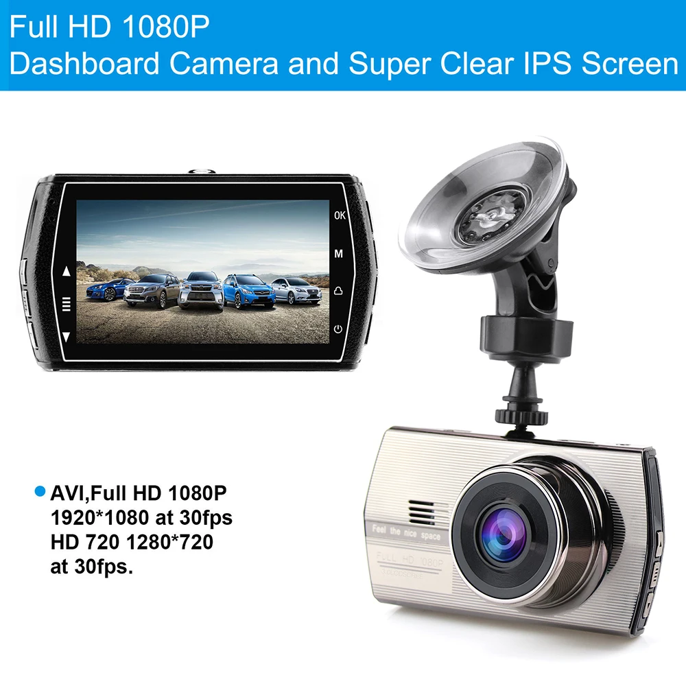Dash Cam Dual Lens Car DVR Vehicle Camera Full HD 1080P 3&quot IPS Front/Rear Night Vision Video Recorder G-sensor Parking Monitor |