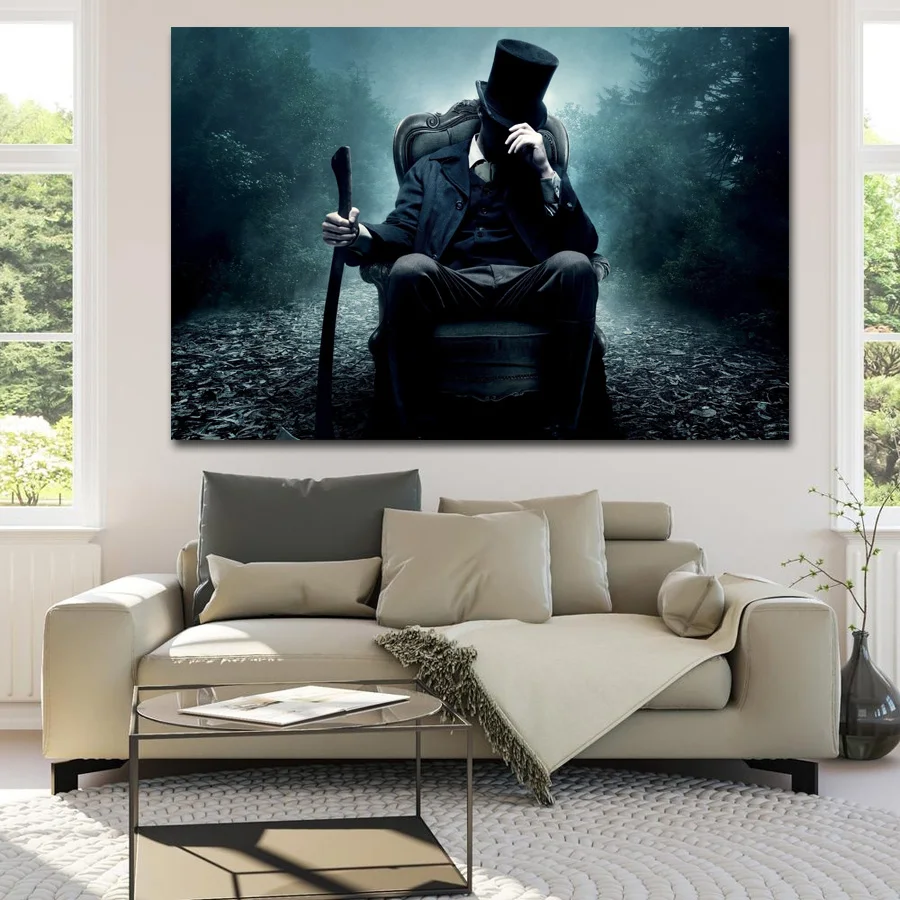 Posters and Prints Abraham Lincoln Vampire Hunter movies Poster Wall Art Picture Silk Canvas Painting For Home Room Decor | Дом и сад