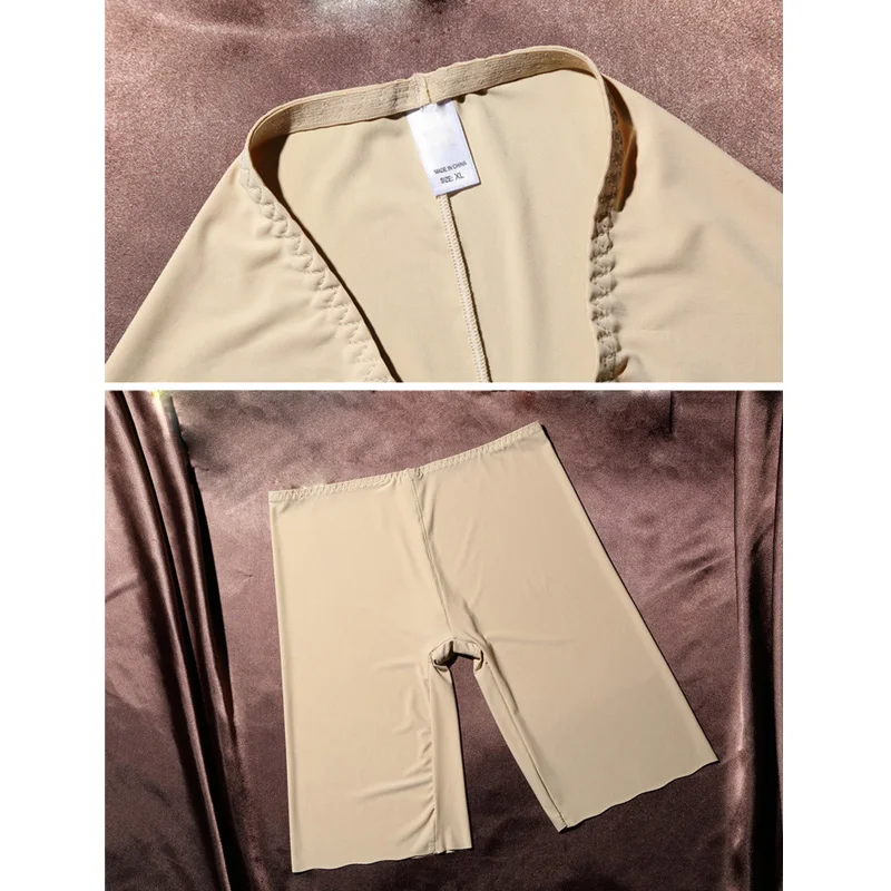 SheBlingBling женские Мягкие Бесшовные Невидимые безопасные Короткие штаны летние шорты под юбку шелковые дышащие безопасные короткие колготки