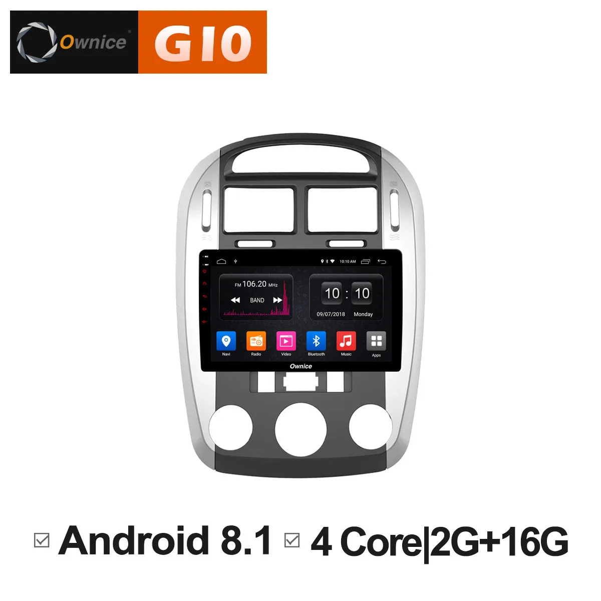Ownice C500 + G10 Octa core Android 8 1 Авто Радио DVD мультимедиа плеер аудио стерео для KIA Cerato 2010 2011