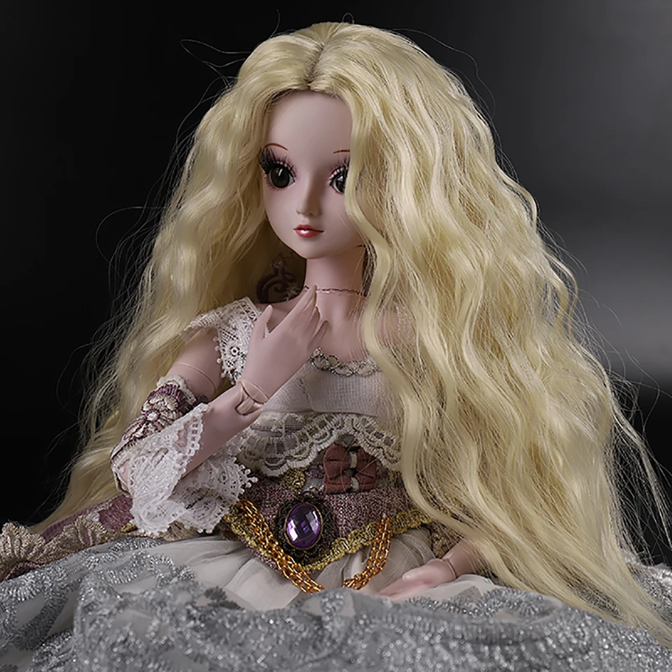 Cataleya 1/3 1/4 BJD волосы высокая температура длинные серые прямые и Курчавый BJD парик SD для BJD куклы