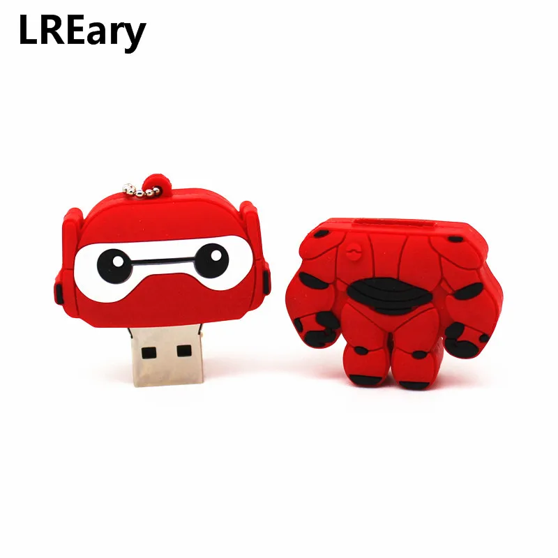 Мультяшный флеш накопитель big heros 6 4 ГБ 8 16 32 64 Baymax usb персонализированный подарок|USB