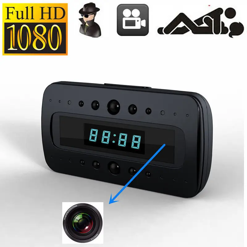HD 1080 P Часы камера ИК Ночное Видение обнаружения движения Mini DV дистанционное