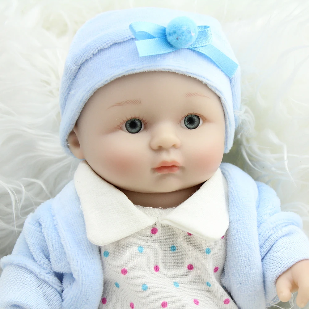 NPKDOLL Пупс Reborn полный силиконовые куклы, Классические игрушки Реалистичные крошечные игрушки Детский приятель безопасный 8 дюймов Bebe Boneca
