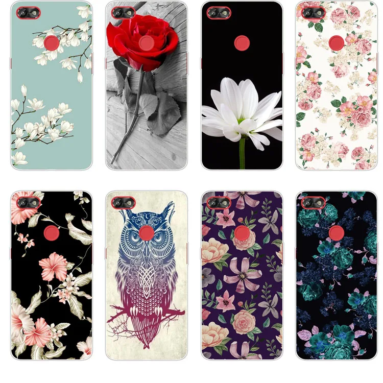 Infinix HOT 6 X606 Case Silicon bloom Flowers Painting Soft Back Cover for HOT6 X606B X606C X606D Phone protect Bags shell |