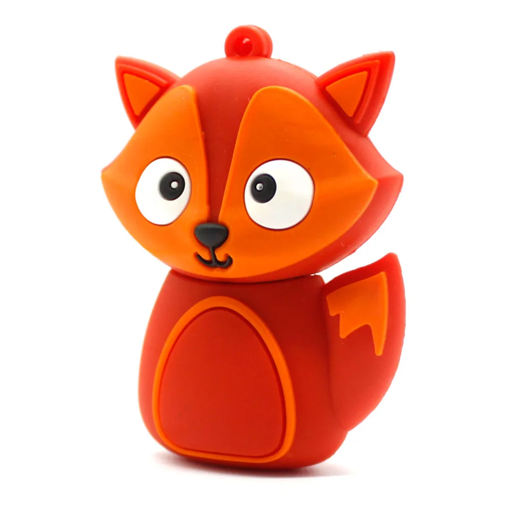 Мультфильм USB флеш накопитель с изображением лисенка флэш 32 ГБ 128 м 4 8 оперативной