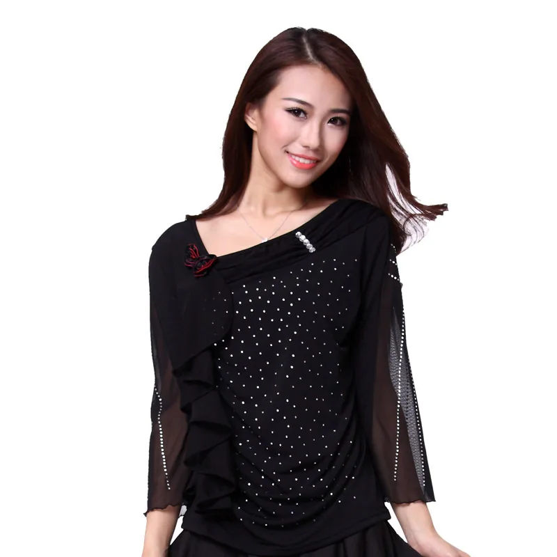 Женский костюм для латинских танцев топ в форме листа лотоса | Тематическая