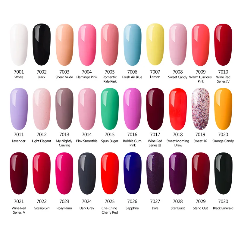 УФ гель Azure для ногтей 60 цветов долговечный Алмазный Блестящий Гель лак 7 мл