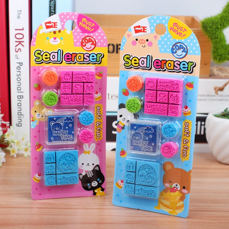 1 шт. корейский милый ластик Корейский мультфильм ребенок печать 82886 оптовая
