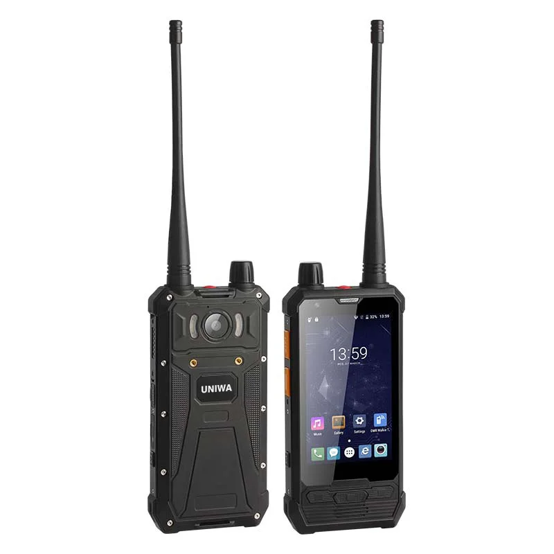 UNIWA P1 4 дюйма 4G LTE мобильный телефон Перчатки Сенсорный IP67 Водонепроницаемый POC двухканальные рации 5 Вт UHF/DMR 3+ 32 Гб мобильный телефон NFC Смартфон SOS