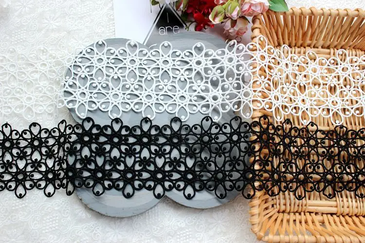 Кружевной воротник Женский шириной 9 5 см с водорастворимой вышивкой | Дом и сад