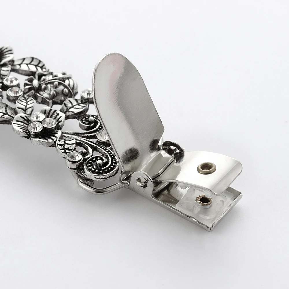 1 шт. женский модный винтажный элегантный свитер шаль с кристаллами зажим для