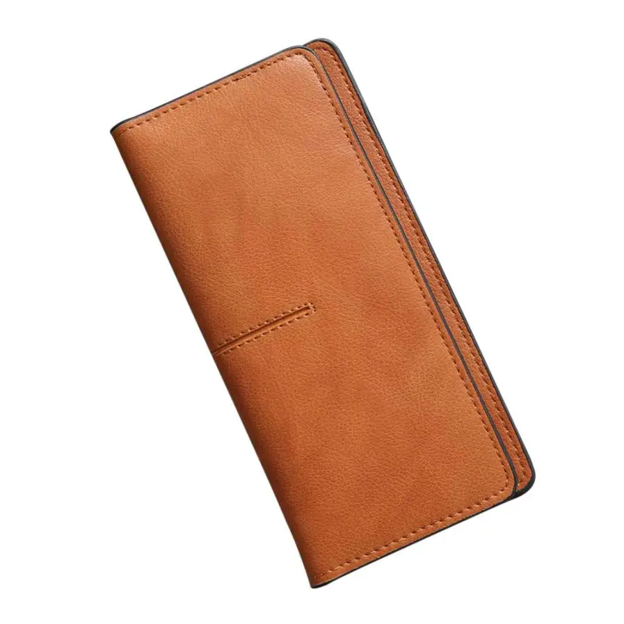 Женский Длинный клатч на застежке кошелек большой вместимости женские кошельки