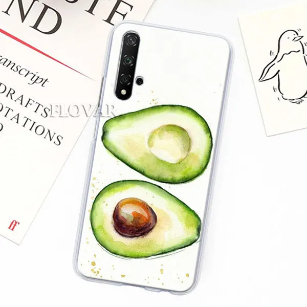 011 Забавный чехол для телефона Tumblr avocado s для Honor 9 10 Lite 20 Pro 8X 8A 8C 8S Y7 Y9 View 20, Жесткий Чехол из поликарбоната - Цвет: 011