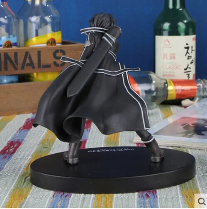 16 см аниме меч искусство онлайн S.A.O Kirito ПВХ экшн-фигурка модель игрушечная кукла