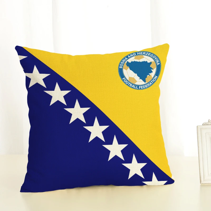 Светло-зеленый New English Usa Pillow Cushion Case French Country Flag Paris Pillowcases Sofa 18X18 Cotton Linen Lumbar Support Almofada - Цвет: Светло-зеленый