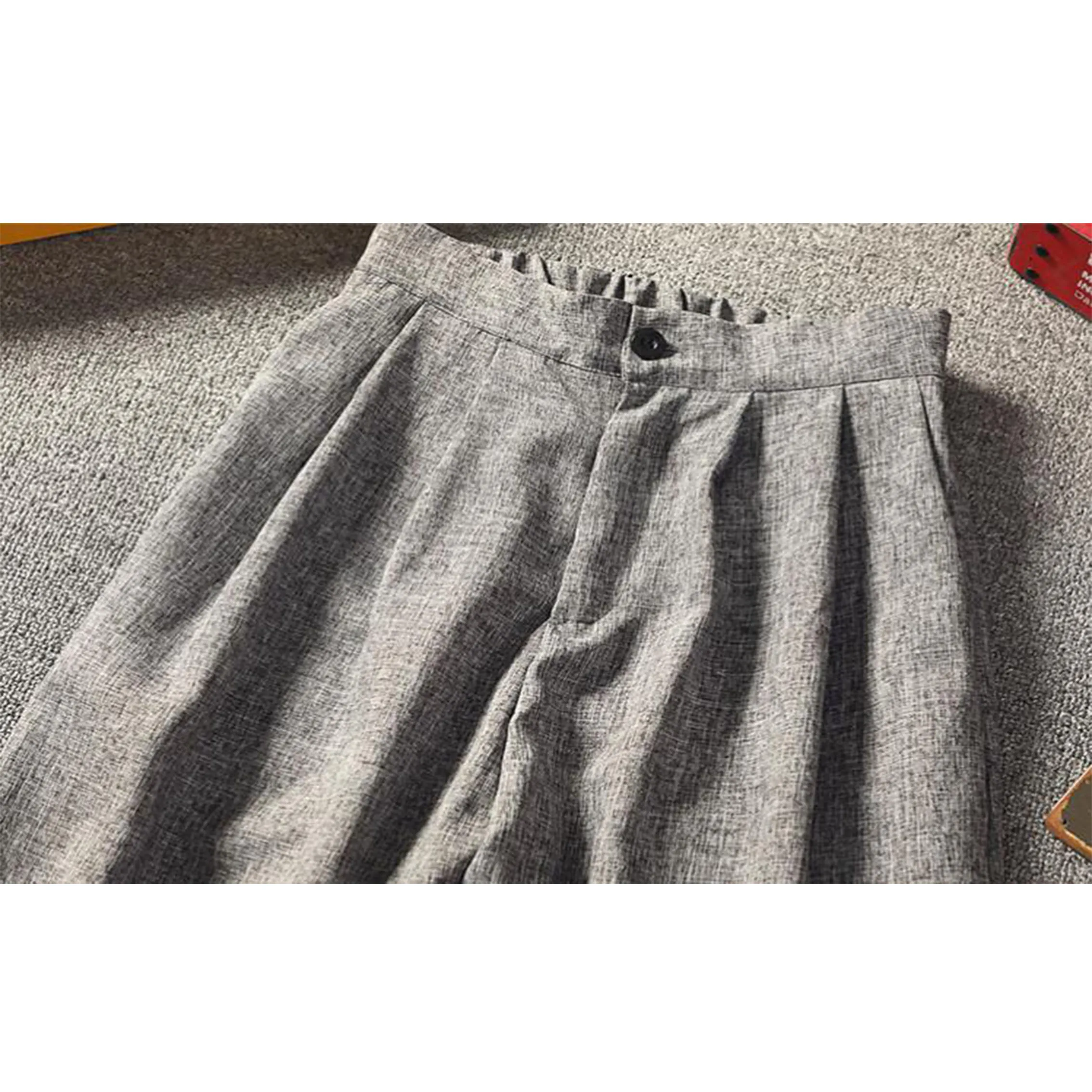 Хлопковые льняные джоггеры черные мужские шаровары Харадзюку фитнес