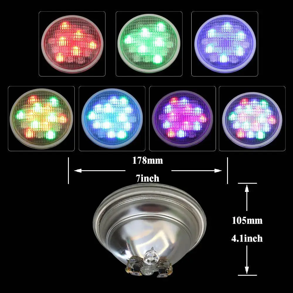 LumiParty IP68 водонепроницаемый прожектор RGB светодиодная подводная лампа 18LED с