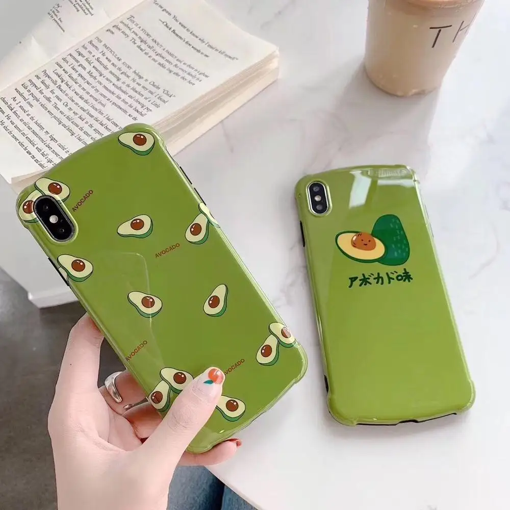 ORYKSZ Fashion Fruit Pattern Soft Phone Case For iphone 6 6s 7 8 Plus Xs Cases iPhone Xr X Max Glossy Silicon Cover Coque |