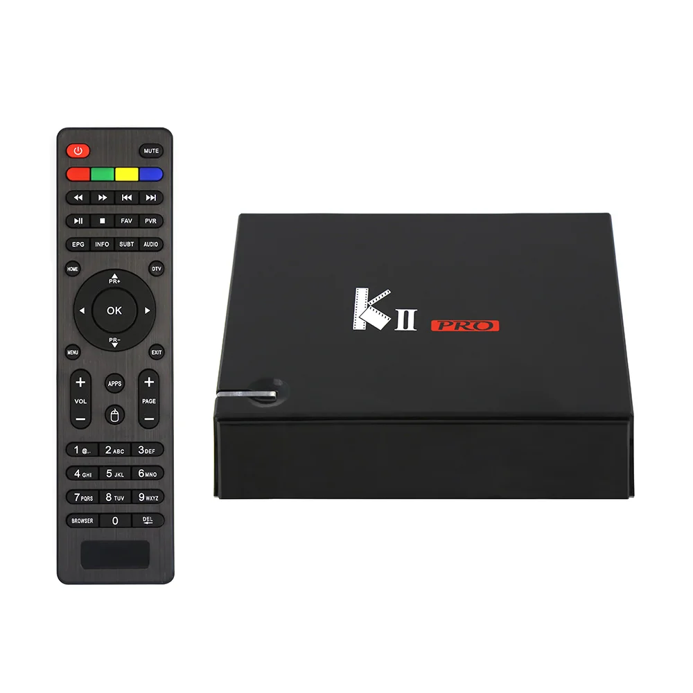 Оригинальный KII Pro DVB S2 T2 + Android 7.1.2 ТВ приставка Amlogic S905D четырехъядерный BT4.0 2 ГБ/16 ГБ