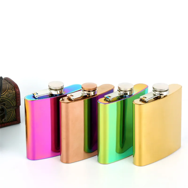 Гальванический 6 унций bpa бесплатно креативный Виски Ликер кувшин портативный Нержавеющая сталь 304 спирт ликер бедра колба зеркальная поверхность