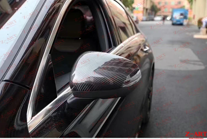Z ART углеродное волокно зеркальная крышка для Mercedes Benz A класс 2019 Крышка зеркала из