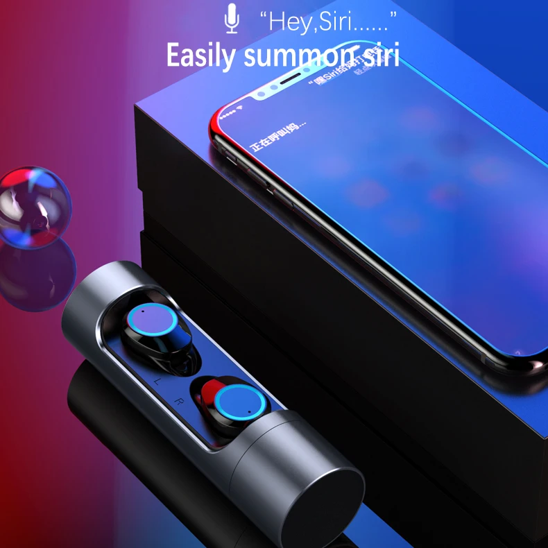 Беспроводные наушники UNIJULIFE Ture Mini TWS Bluetooth гарнитура IPX7 водонепроницаемый дисплей